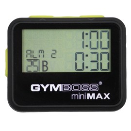 Gymboss miniMAX Interval Timer and Stopwatch - Black/Yellow SOFTCOAT