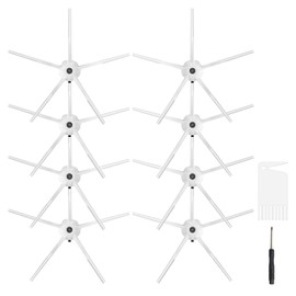 Fixbetter 8 Pieces Replacement Side Brushes for Roborock S50/S51/C10/T6T60/ T65/S6/S6 Pure/S6 MaxV/S7/Q7 Max/S7 MaxV/S7 MaxV Ultra/S7 Pro Ultra/Q revo/S8/S8+/S8 pro Ultra/Q5 Pro/Q8 Max/Q8 Max+ Vacuum