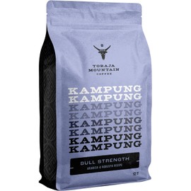 Toraja Mountain Coffee, Café Indonesio, Kampung Espresso, Tostado Medio, Café Bajo En Ácido, Grano Entero 12 Onzas
