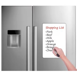 Betorcy Small Magnetic Dry Erase Board Sheet for Fridge, 8"x12" Erasable Refrigerator WhiteBoard for Kitchen, Mini White Board Planner, Include 1 Markers