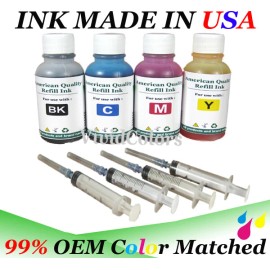 Vivid Colors Ink Refill Kit for HP 60 61 62 63 64 65 67 901 300 121XL Cartridge - Combo Pack