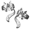 2 Fox Ear Cuffs / 1 Pair Earrings 2 Pcs