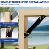 Grehitk 4PC 45 Degree Angle Support Bracket, Pergola Kit Heavy