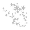 Sizzix Thinlits Die Set 662673, Birds & Stars, 2 Pack,
