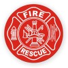 Unbranded/Generic 3pcs - Fire & Rescue Hard Hat Decals Helmet Stickers Firefighter EMT Ambulance