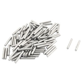 sourcingmap 100 Pcs 2mm X 13mm Metal Parallel Dowel Pins Fasten Elements Silver Tone