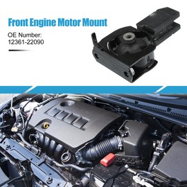 A ABSOPRO Engine Motor Mount for Toyota No.12361-22090 Corolla 1.8L 2003-2008 Front Transformer Mount Insulator Iron