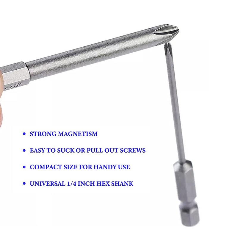 Phillips Magnetic Screwdriver Bits Set 8 PCS Magnetic Phillips Security