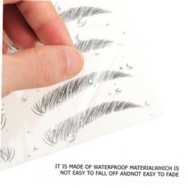 Outanaya Brows Makeup 12pcs Waterproof Brow Stickers Natural Look Travel Essential