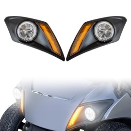 LED Golf Cart Head Light Kit For YAMAHA Drive 2 2017-up Gas or Electric Golf Cart Front Driver Side Replace 12V Headlights Light Kit Assembly For YAMAHA Drive 2