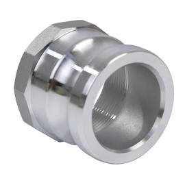 Suisvars 1 PC Aluminum Camlock Coupling Type A 2 inch Discharge Hose Cam Lock Fittings, Cam & Groove Hose Fitting 2” Female Coupler x 2” hose tail cam lock fittings