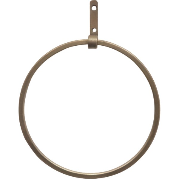 Creer Towel Hanger Antique Gold Round 91850032