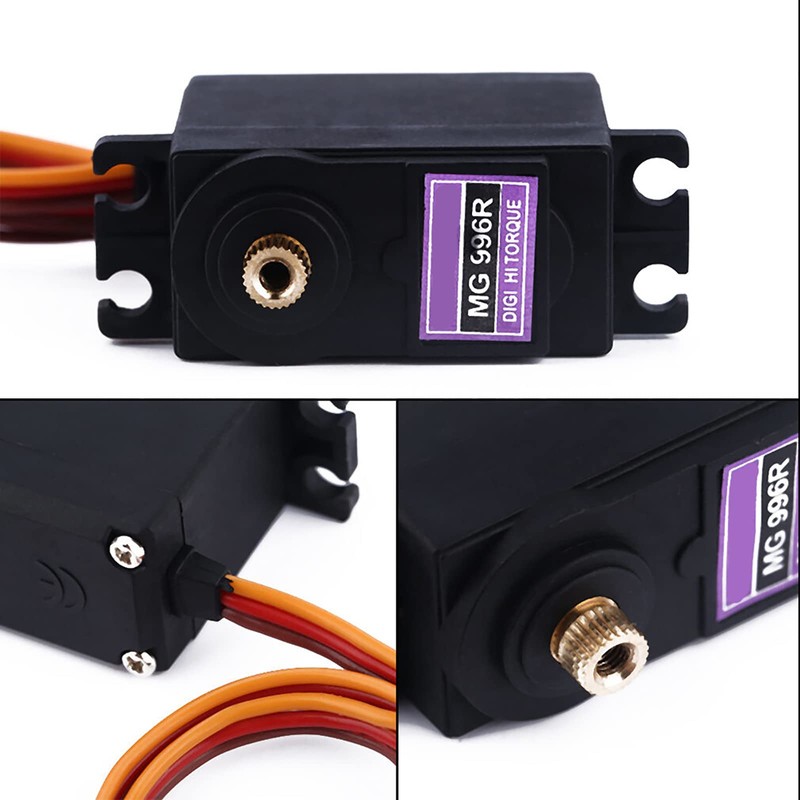 VIPMOON 4 Pack MG996R Servo Motor Kit Metal Gear Torque