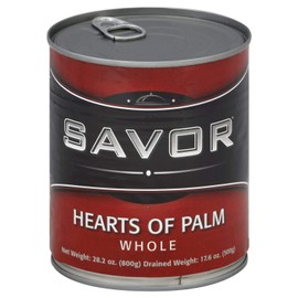 Savor Imports Whole Hearts of Palm, 28 Ounce -- 12 per case.