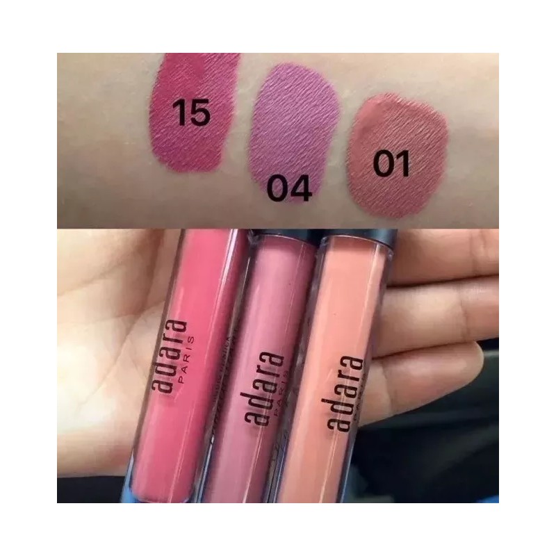 Adara Paris 10 Labiales Matte Adara Larga Duracion/longlasting Liquid