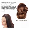Ezzyso Cabeza De Maniquí De Entrenamien Para Práctica Peluquería