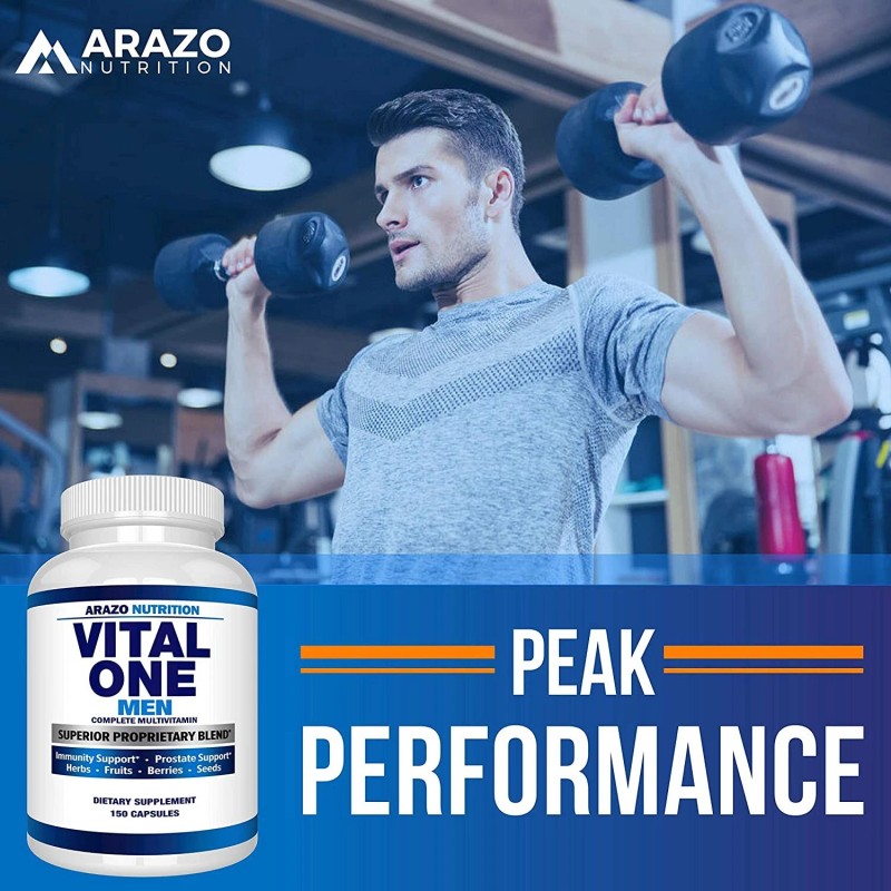 Multivitamínico para hombres, apoya la próstata, la visión y el