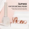 SUPWEE Moonlight Cat Eye Gel Nail Polish,Nude Glass Cateye Gel