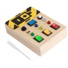 Light Up Sensory Board Noiseless Educational Portable Wooden LED Light