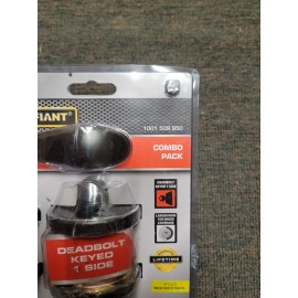 Defiant Naples Aged Bronze Entry Door Lever /Single Cylinder Deadbolt Combo Pack