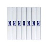 Surf the Shop 7 Pack Of Mens Initial Embroidered White