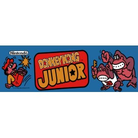 Donkey Kong Junior Arcade Marquee 6" x 18" Metal Sign