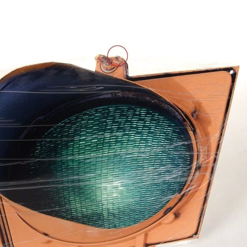 Photosteel Traffic Stop Light Metal Wall Sign 35x14 inches