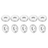 sourcing map 20Pcs M8 Knurled Thumb Nuts, Carbon Steel Round