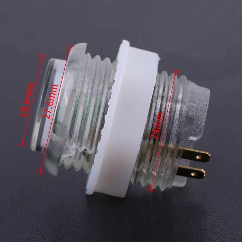 Zerodis Pack of 5 5V 24 mm Jumbo Buttons with