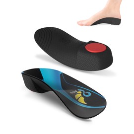 QBK Insole, Arch Support, For Standing Work, Sports, Arch Shape, Improves Flat Feet, Plantar Fasciitis, L