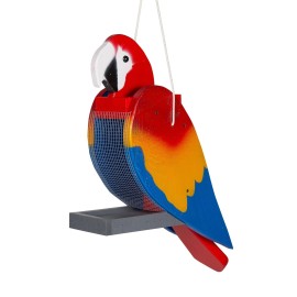 Saving Shepherd MACAW BIRD FEEDER - Large & Bright Parrot with EZ Open Top
