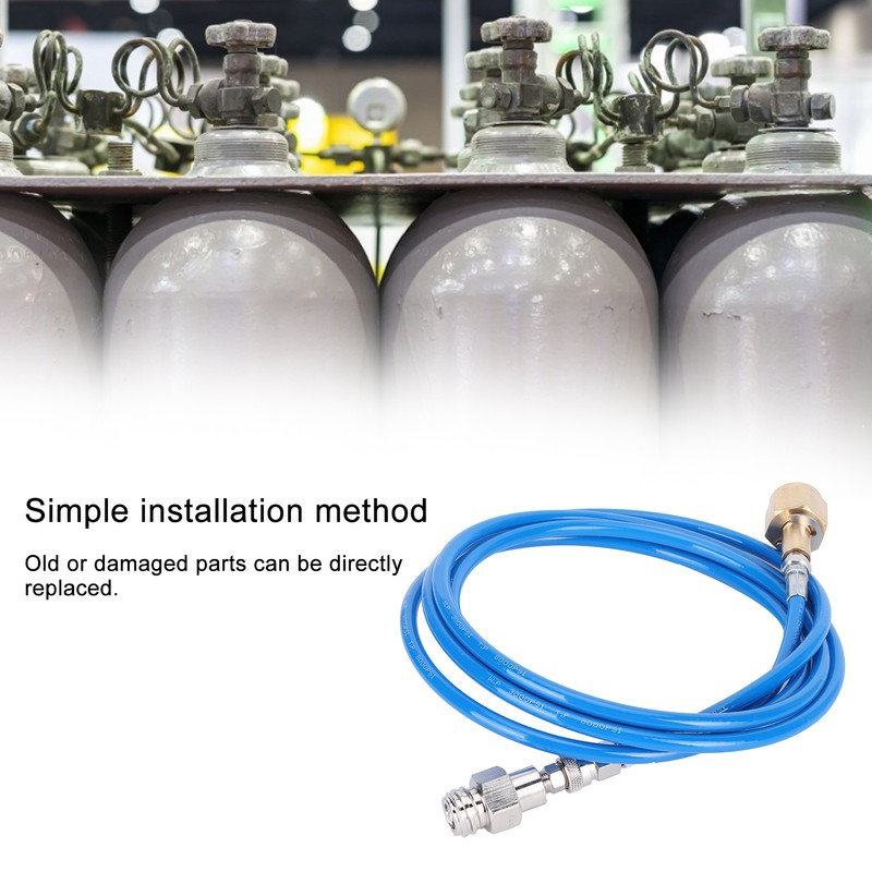 W21.8-14 CO2 Cylinder Refill Adapter with 100in Hose for Filling