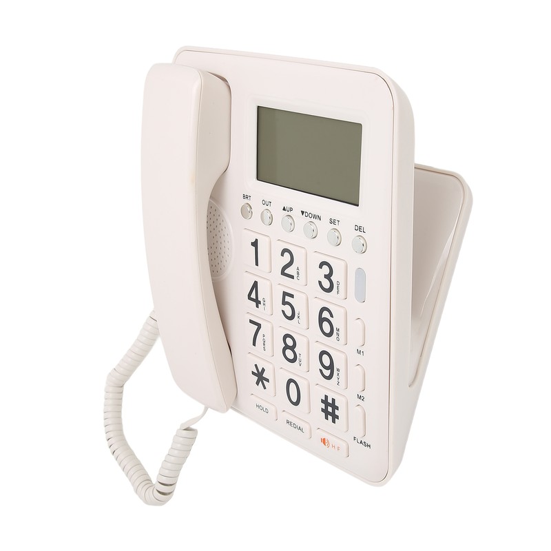 Desk Phone Caller ID Vertical Fixed Hands Free Calling Corded