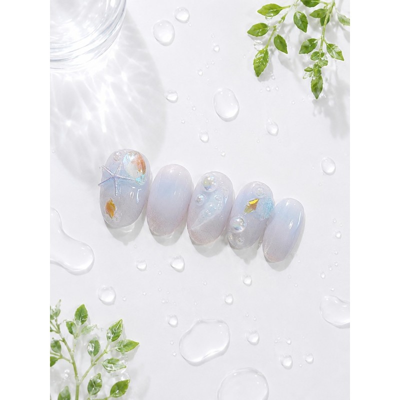 Summer Nail Refreshing Rainwater Garden 4 Types - Raindrop /