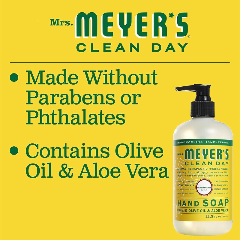 MRS. MEYER'S CLEAN DAY Liquid Hand Soap Honeysuckle 12.5 OZ