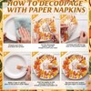 45 Pack Fall Decoupage Napkins 15 Styles for DIY Project