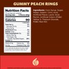 Peach Rings Gummy Candy 1-Pound Bag | Chewy Sweet and