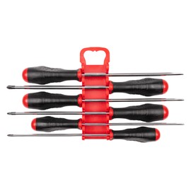 TEKTON Long High-Torque Screwdriver Set with Holder, 6-Piece (#1 - #3, 3/16-5/16 in.) | DRV43506 | Made in USA