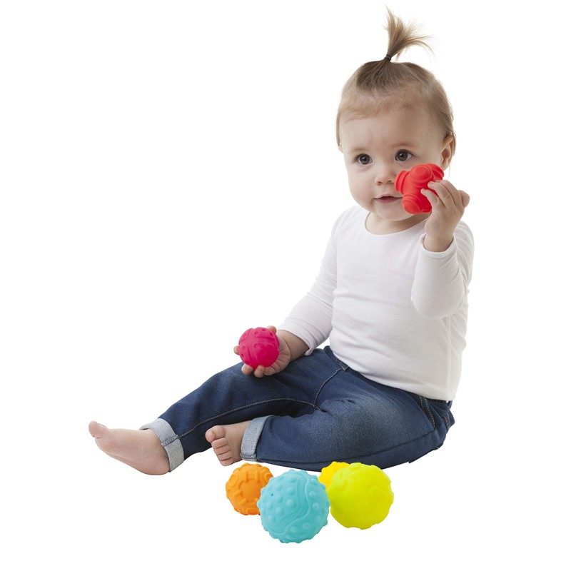 Playgro Sensorik-Bälle, Ab 6 Monaten, Mehrfarbig, 40195