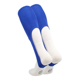 TCK Sports Solid Color 9 Baseball Softball Stirrup Socks, Royal, Large
