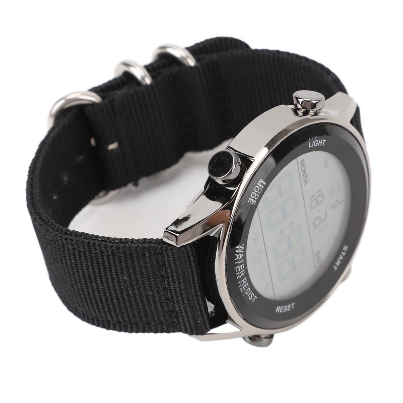 Men Digital Sports Watch Waterproof Alarm Countdown Dual Time Zone
