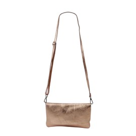 SH Leder Real Leather Shoulder Bag, Clutch Bag, Small Evening Bag, 24.5 x 15 Cm, Ely, G149 - Beige -