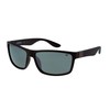 CAT 8018 Men's Polarized Rectangular Sunglasses, Matte Black, 61 mm
