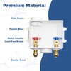 1-PACK GUOFIS Washing Machine Outlet Box, PEX Laundry Washer Box