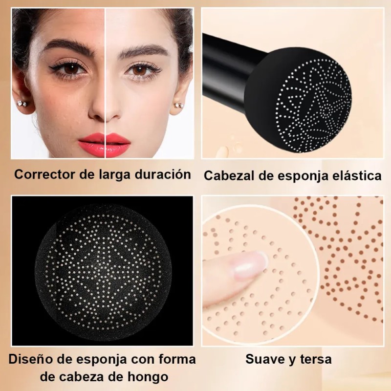 Base De Maquillaje Alta Cobertura Con Acabado Mate Luminoso