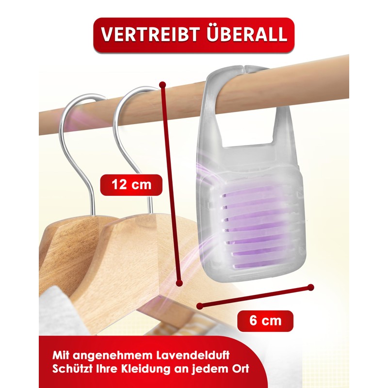 Aeroxon Moth Protection – Textile Protection Hanger 2 x 3