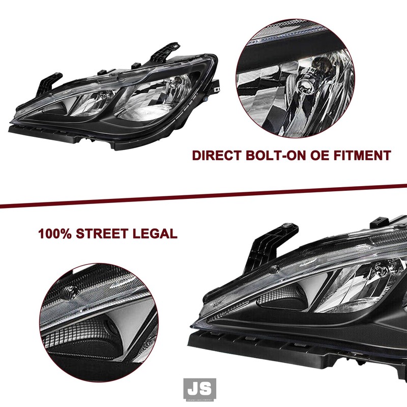 JSBOYAT Halogen Headlight Assembly Compatible with 2017 2018 2019 2020