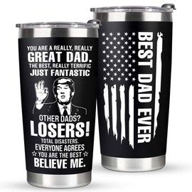 VIWIS Gifts for Dad from Daughter, Son - Dad Gifts from Daughter, Son for Christmas, Fathers Day - Birthday Gifts for Dad, Funny Dad Birthday Gifts - Best Dad Tumbler Cup 20Oz