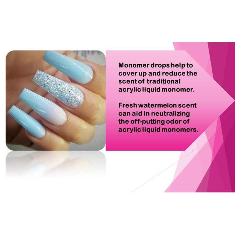 SHEBA NAILS Odor Out Acrylic Liquid Neutralizer 1/2oz Watermelon Scent-