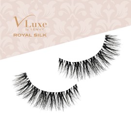 VLuxe False Lashes, Royal Silk Luxurious Eyelashes, Fluffy Wispy Eye Lashes, Super Natural Volume & Curl, Lightweight & Comfortable (LADY)